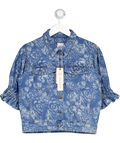 Cinq a Sept Blue Sketchbook Floral Sylvain Jacket UK S