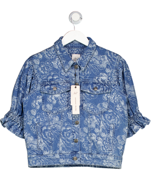 Cinq a Sept Blue Sketchbook Floral Sylvain Jacket UK S