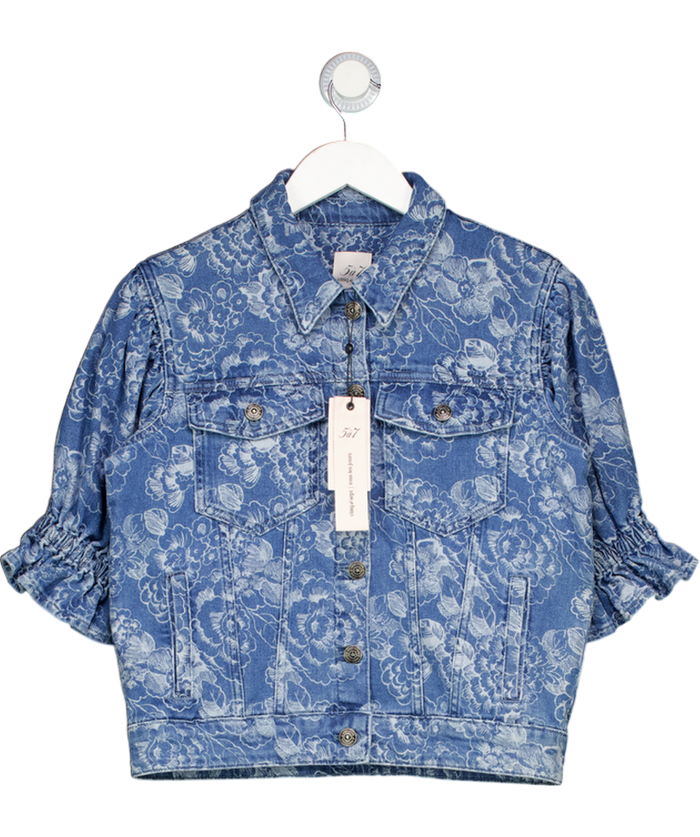 Cinq a Sept Blue Sketchbook Floral Sylvain Jacket UK S