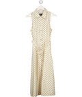 MANGO Cream Polka Dot Shirt Dress UK 8