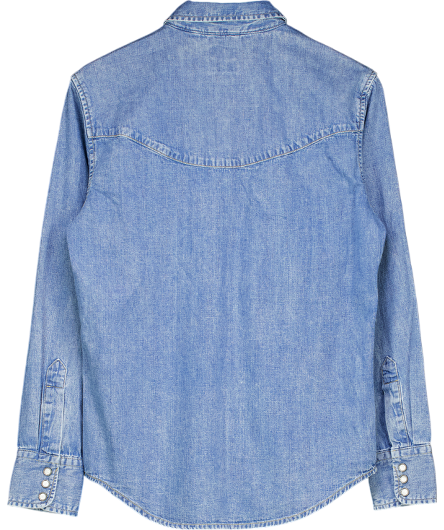 ASOS Blue Western Detailing Denim Shirt UK S