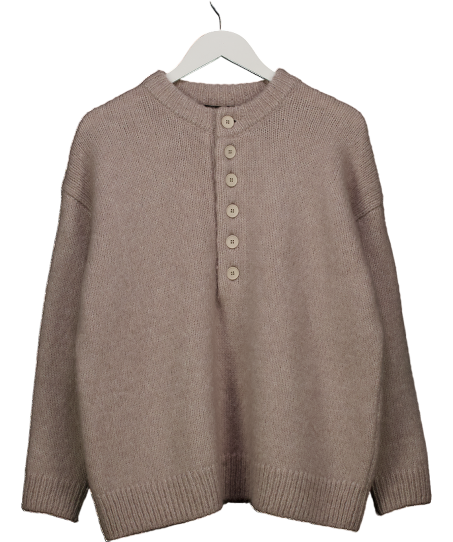 Mr Mittens Beige Alpaca / Wool Blend Lexa Jumper UK XS/S