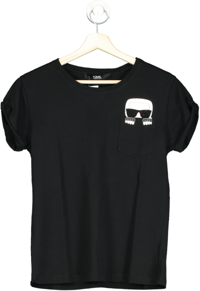 Karl Lagerfeld Black T-Shirt XS