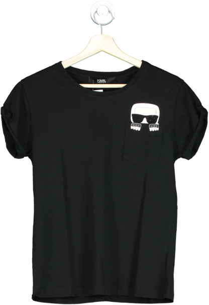 Karl Lagerfeld Black T-Shirt XS