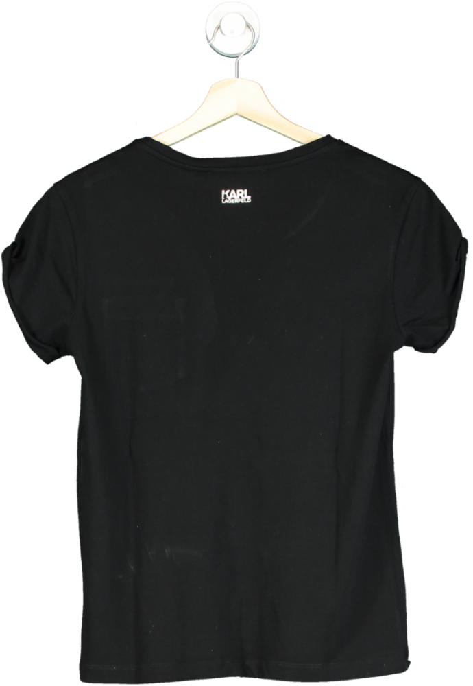 Karl Lagerfeld Black T-Shirt XS