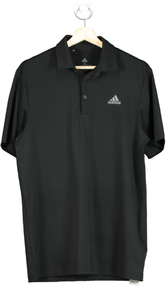 Adidas Black Golf Polo Shirt UK S