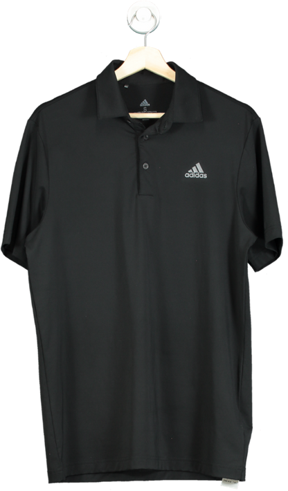 Adidas Black Golf Polo Shirt UK S