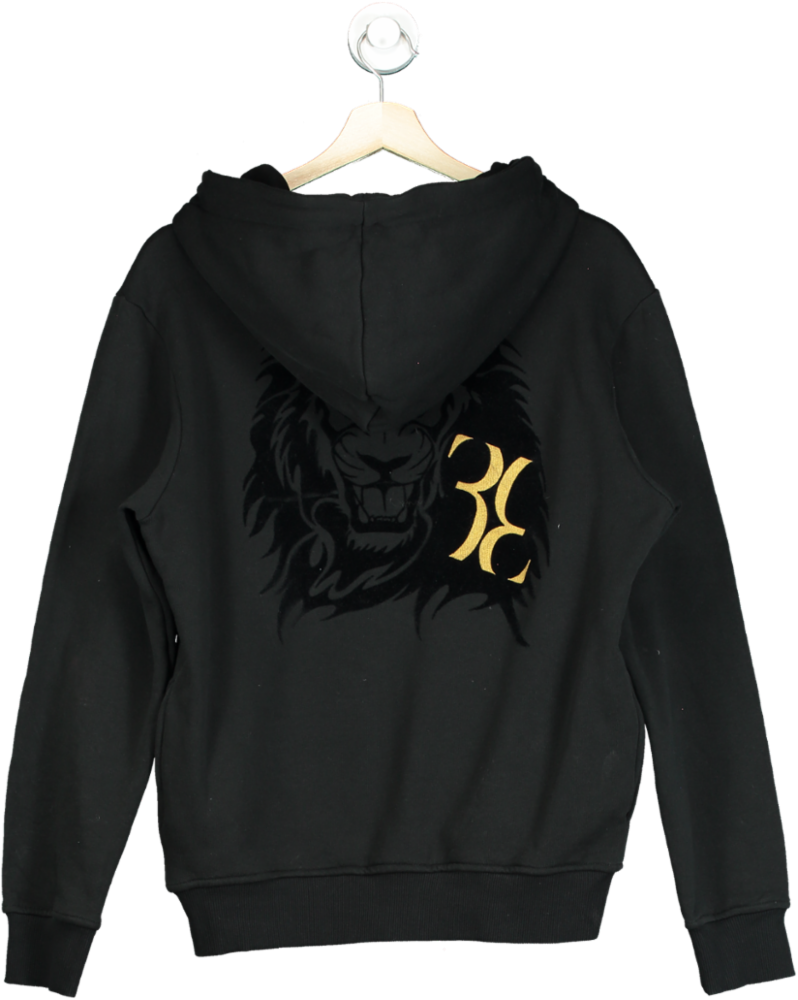 Billionaire Black Lion Print Hoodie