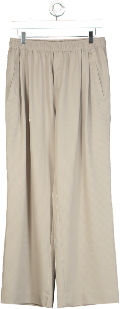 Varley Beige Tacoma Straight Pleat Pant 28" UK M