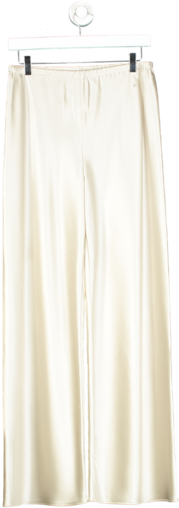 almada label Cream Almada Label Bias Satin Pants, Pearl UK S