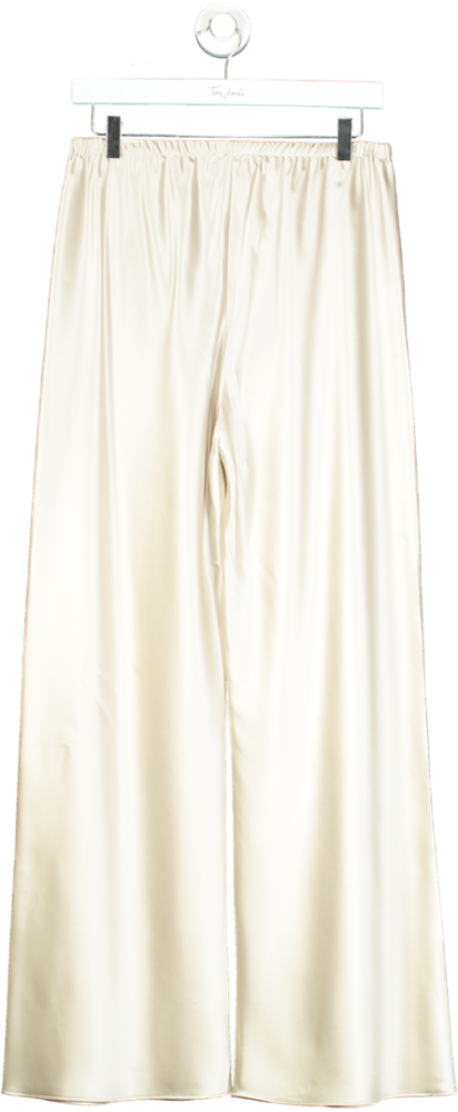 almada label Cream Almada Label Bias Satin Pants, Pearl UK S