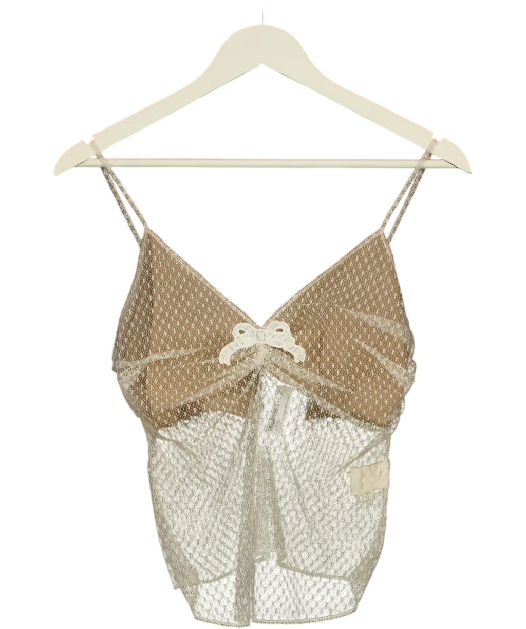Marcmen White Strappy Top UK S
