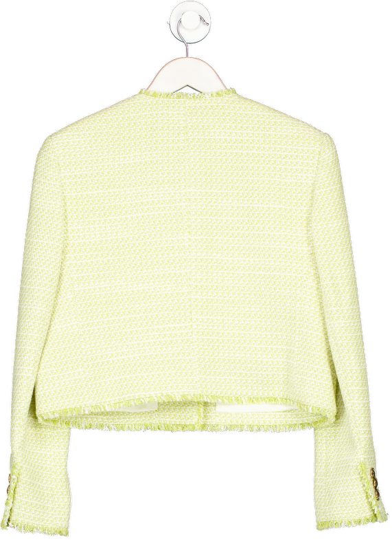 ME+EM Yellow Tweed Mid Length Jacket UK 12