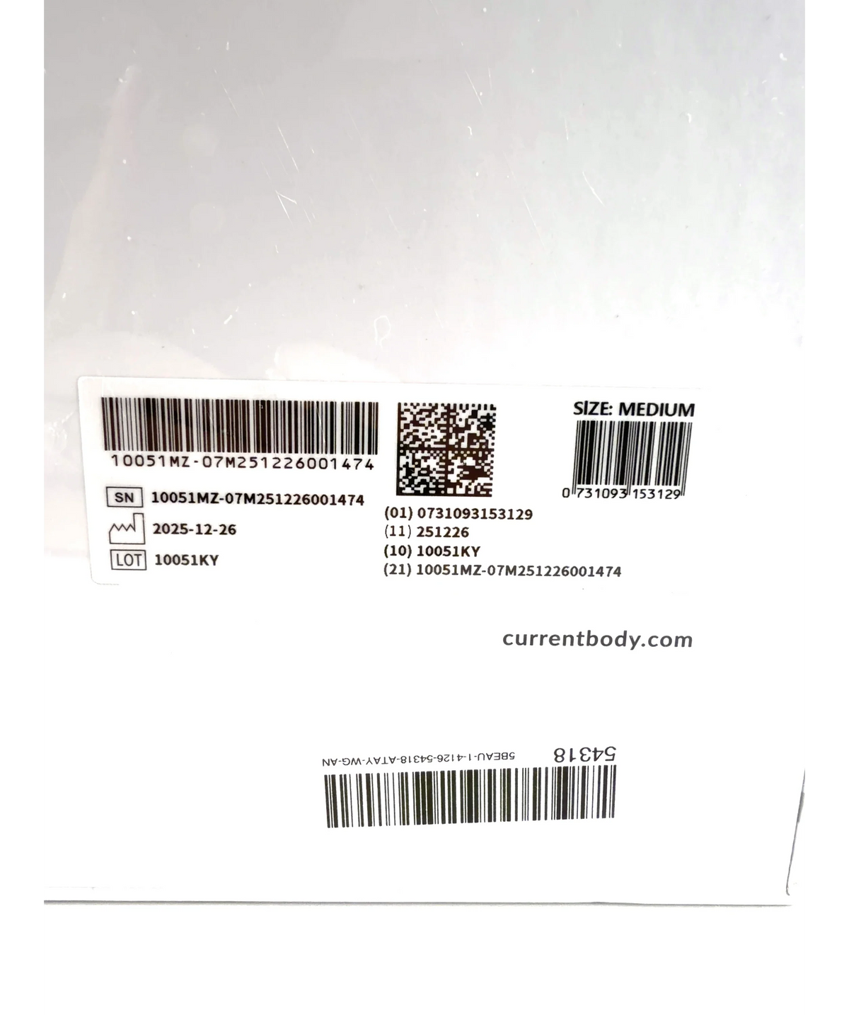 Current Body Universal CurrentBody Skin LED Hair Regrowth Device, size Medium — fabric detail