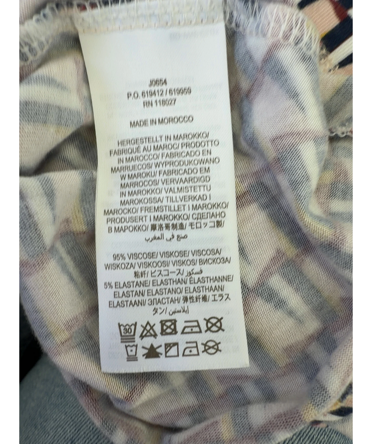 Boden Multicoloured Esmeralda, size UK 12 — label