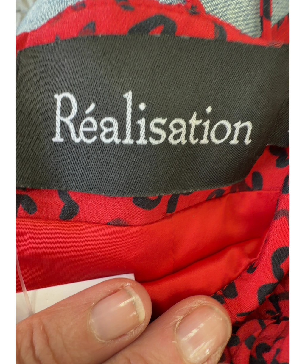 Réalisation Red The Venus, size UK XS — detail