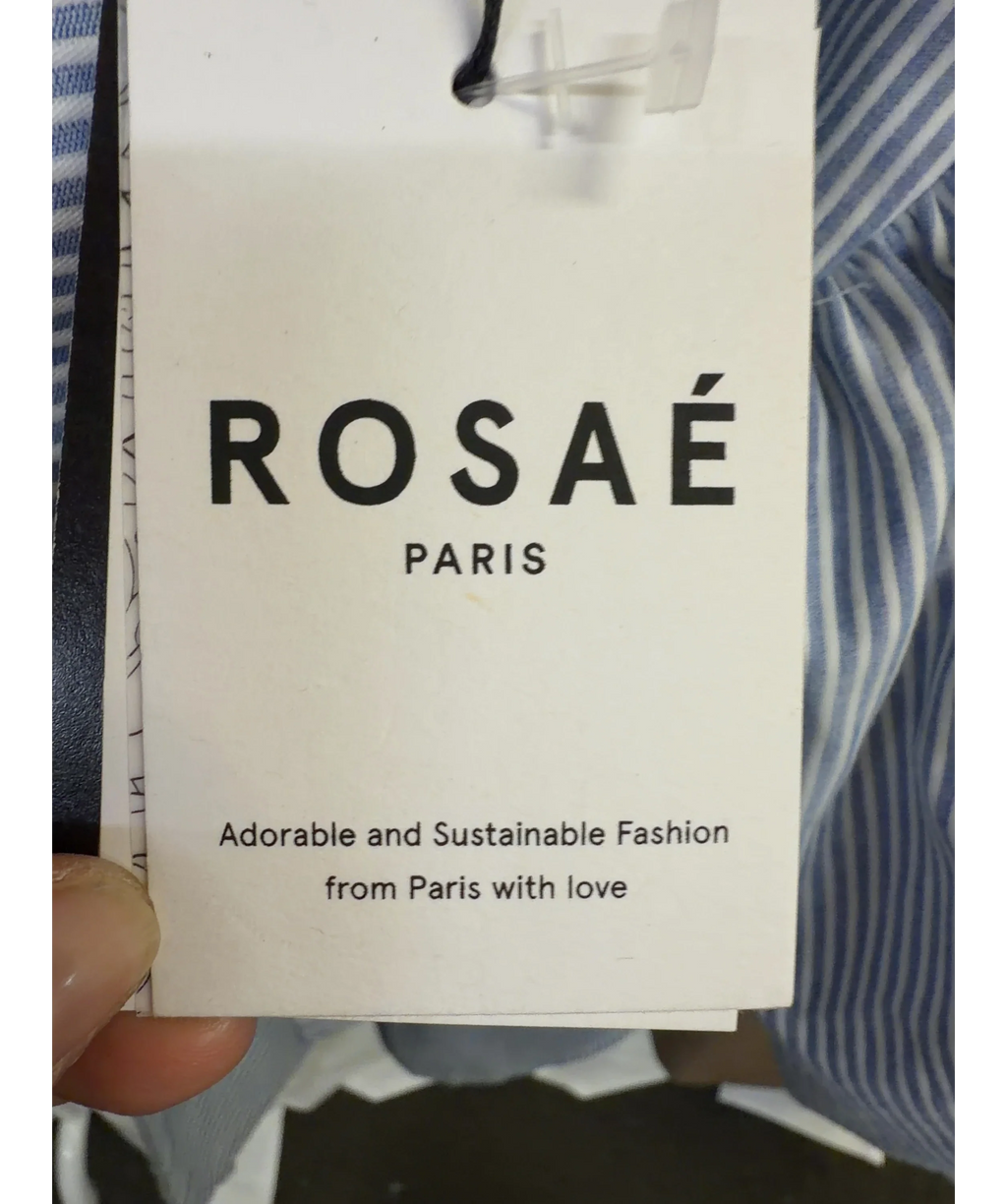 Rosaé Paris Blue Blouse Le Claude, size UK 6 — detail