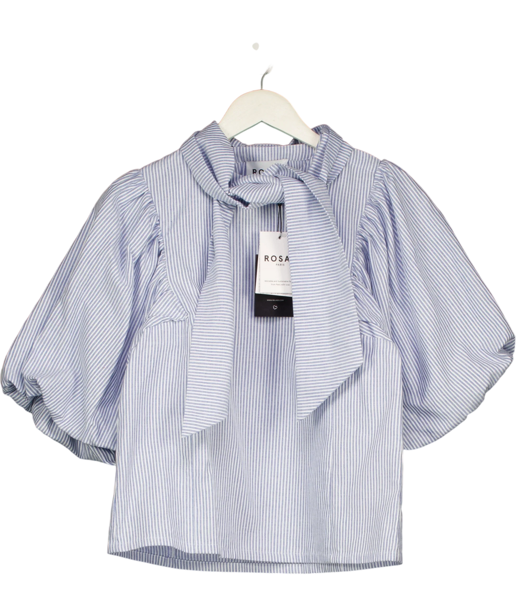 Rosaé Paris Blue Blouse Le Claude, size UK 6 — front