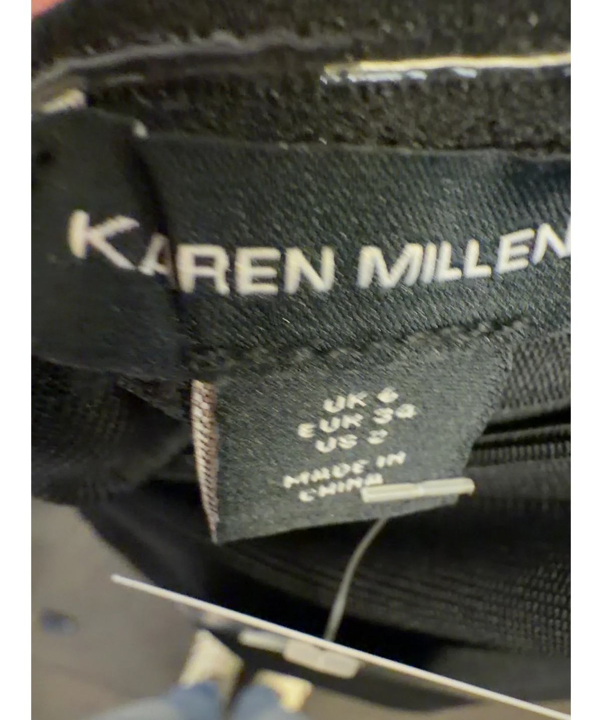 KAREN MILLEN Black Colour, size UK 6 — detail