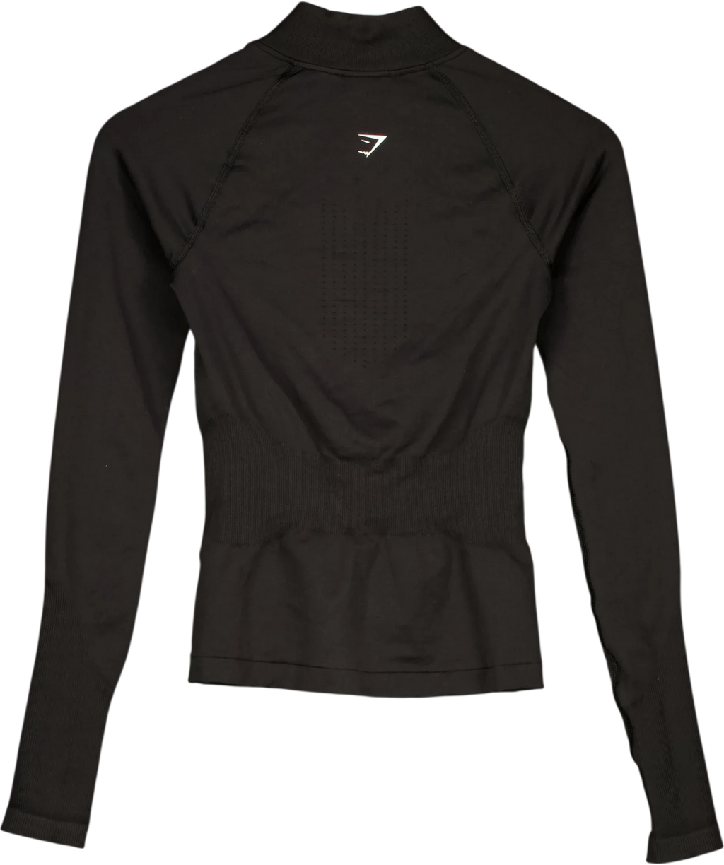 GYMSHARK Black Colour, size UK XS — back