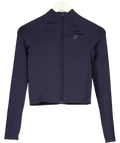 GYMSHARK navy Soft Sculpt Zip Up Jacket, size UK XS — front