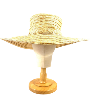 Lipsy Natural Oversized Straw Look Hat Beige