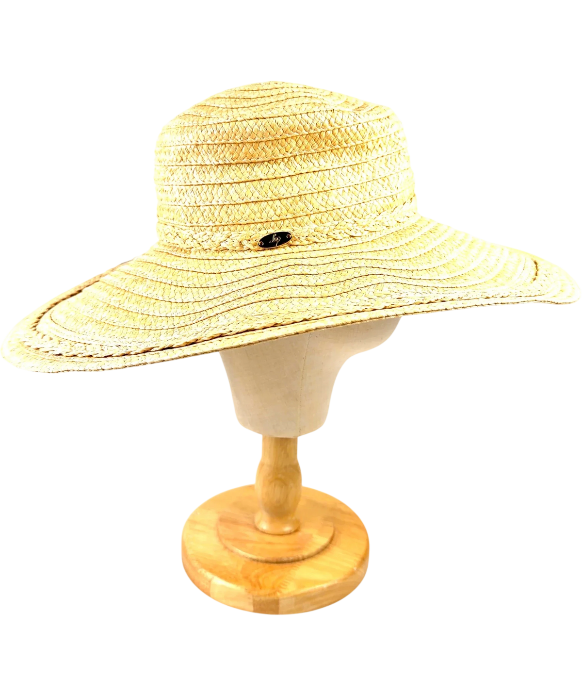 Lipsy Beige sun hat — back