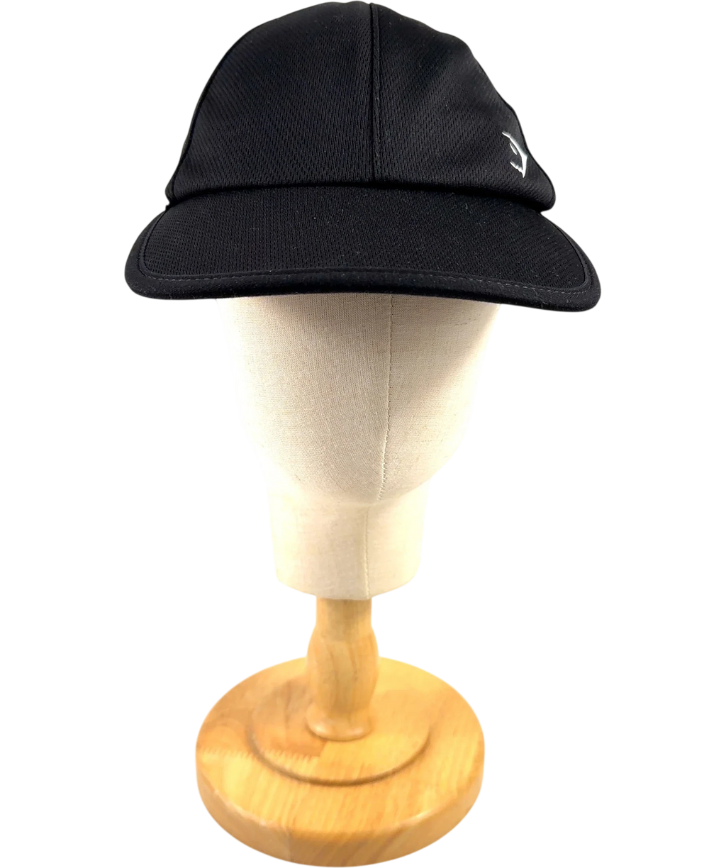 GYMSHARK Black Ponytail Cap — front