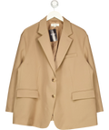 Re Ona camel Beige tailored blazer, size UK XS — front