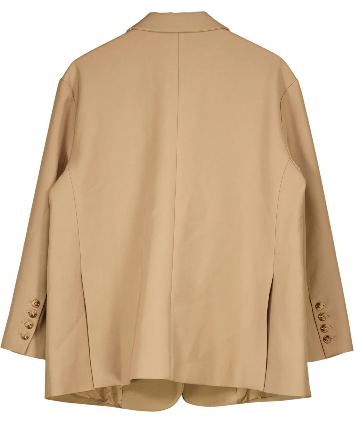 Re Ona camel Beige tailored blazer, size UK XS — back