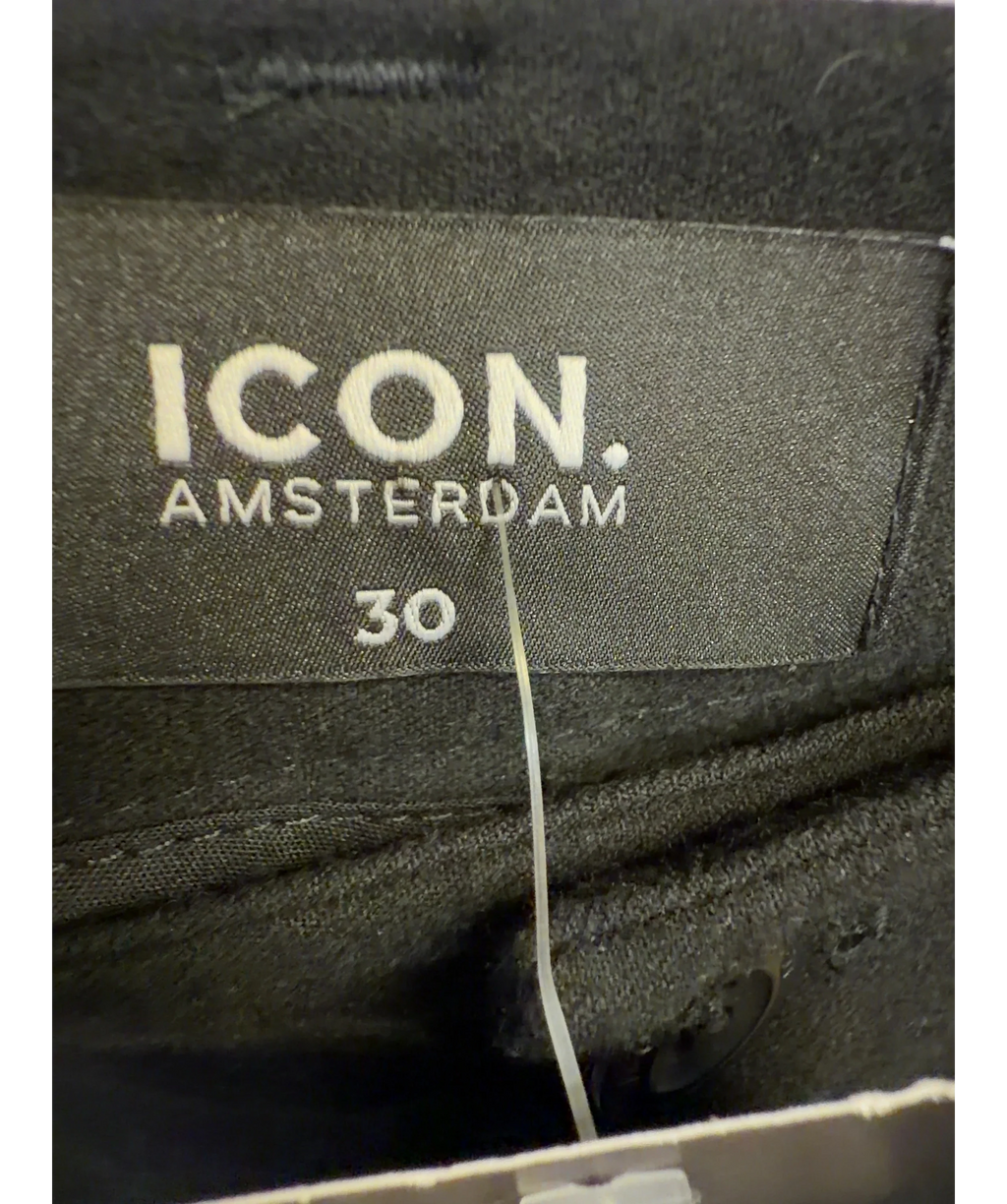 Icon Amsterdam Black Colour, size W30 — care label