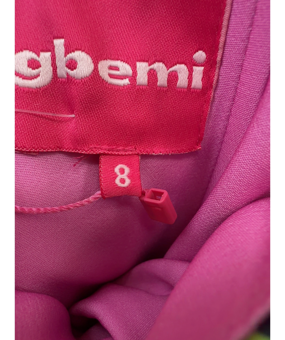 Gbemi Pink Colour, size UK 8 — care label