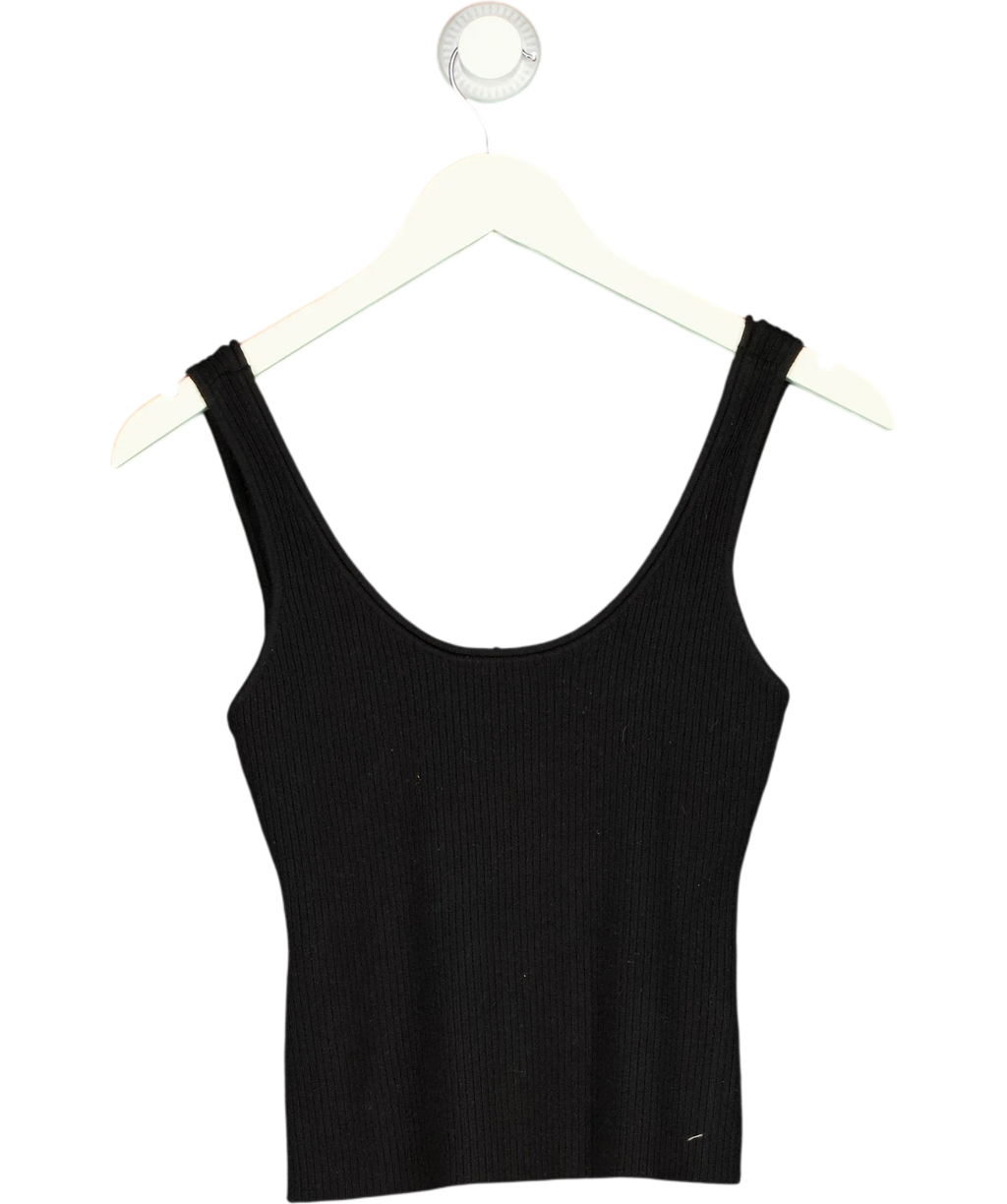 PRETTY LAVISH Black Ali Scoop Neck Knit Top, size UK S — front