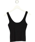 PRETTY LAVISH Black Ali Scoop Neck Knit Top, size UK S — front