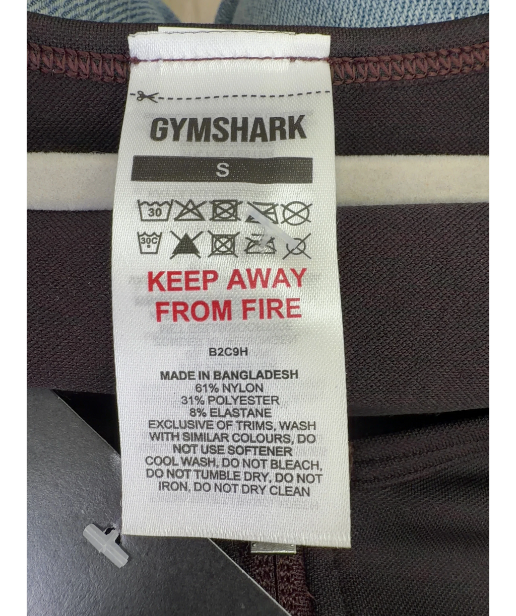 GYMSHARK dark brown Colour, size UK S — detail