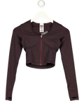 GYMSHARK dark brown Colour, size UK S — front