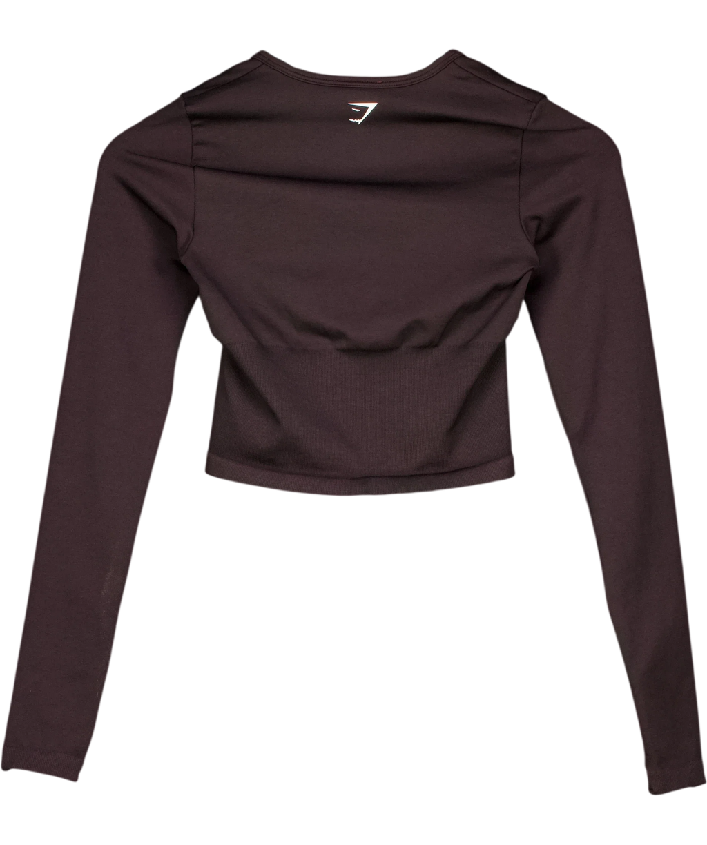 GYMSHARK dark brown Colour, size UK S — back
