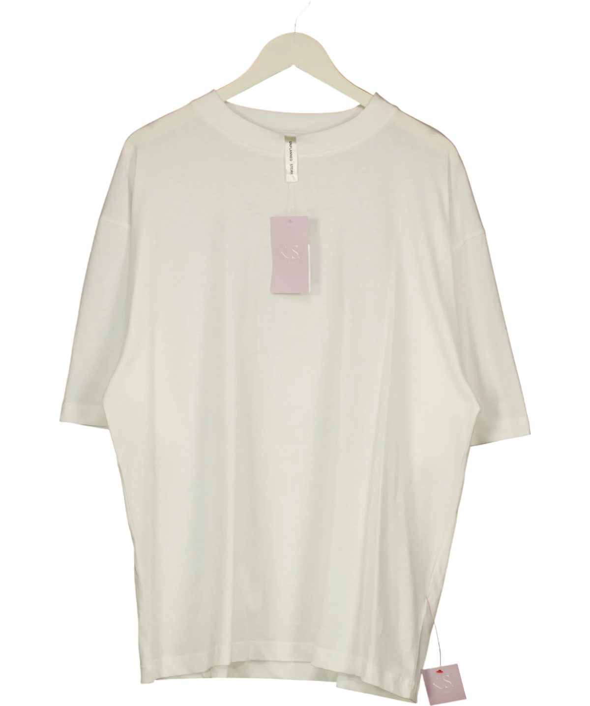 US Store White About Us Graphic Tee, size UK M — front