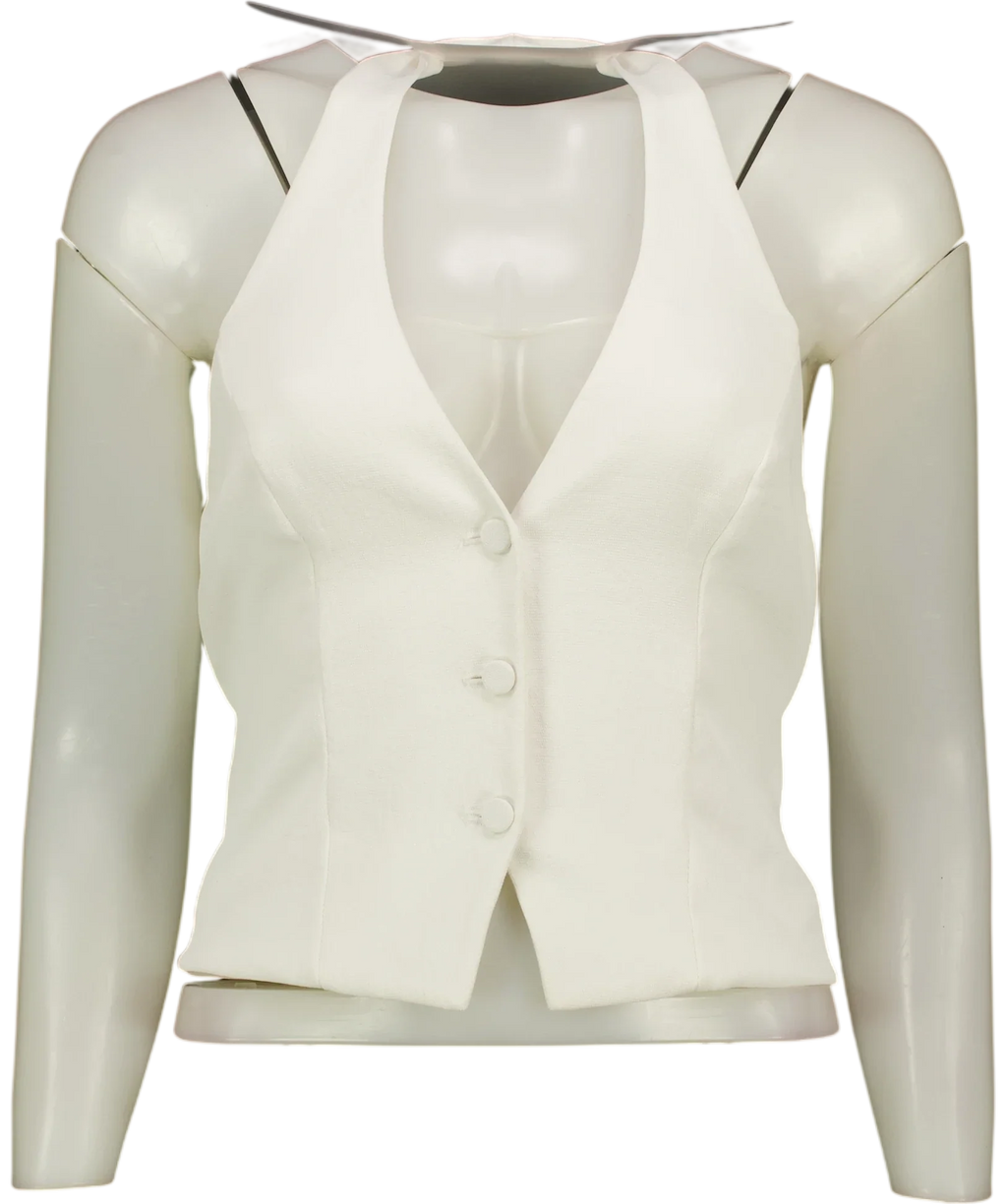 Kookai White Colour, size UK 8 — front
