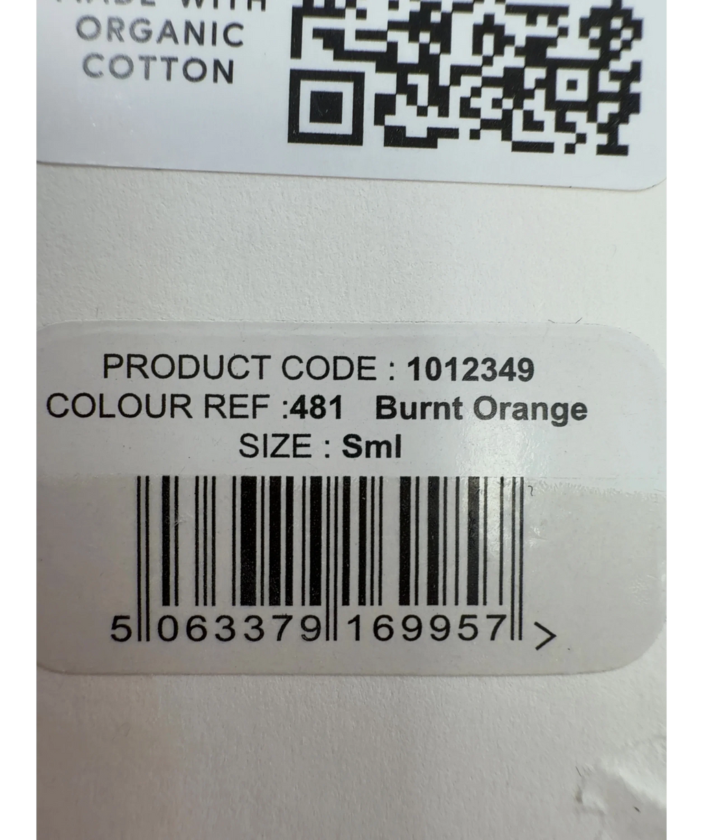 Ben Sherman burnt orange Signature Target T-Shirt, size UK S — care label