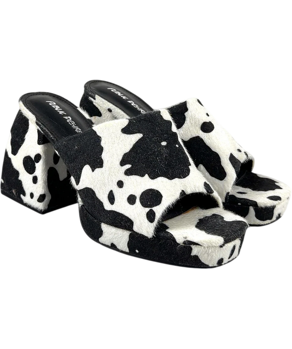 Public Desire black and white Colour, size UK 7 EU 40 👠 — front