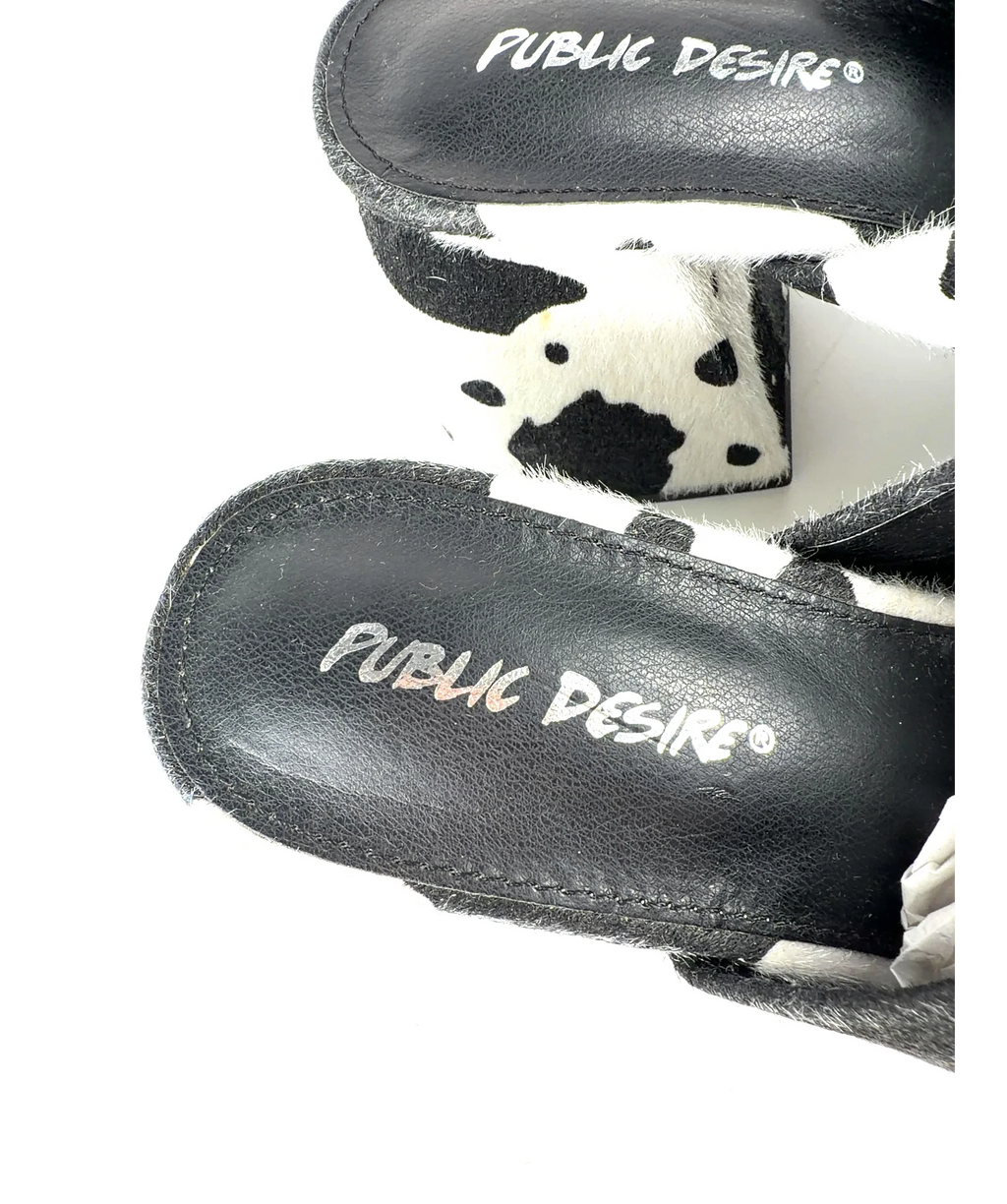 Public Desire black and white Colour, size UK 7 EU 40 👠 — care label