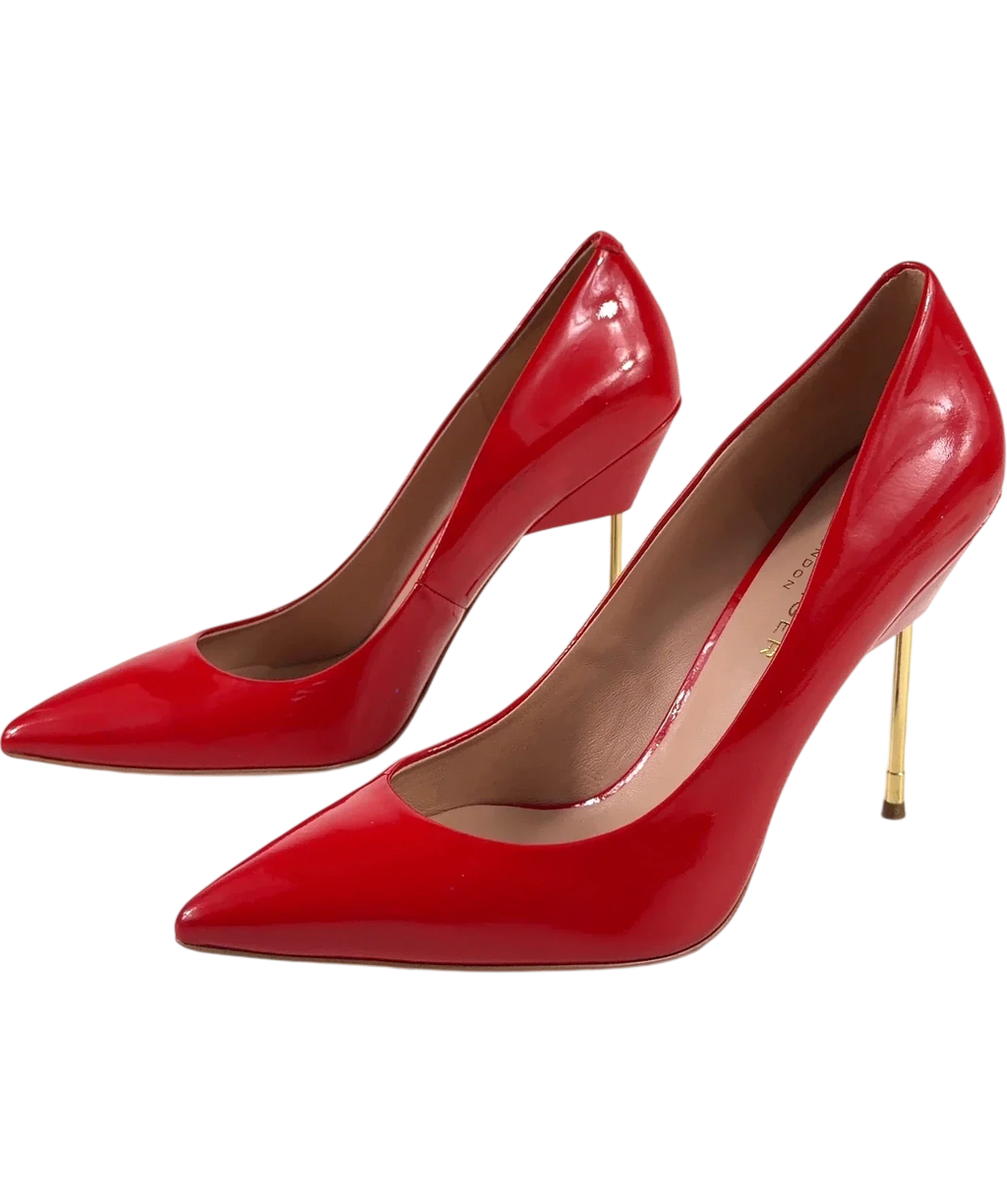 Kurt Geiger Red Colour, size UK 7.5 EU 41.5 👞 — label