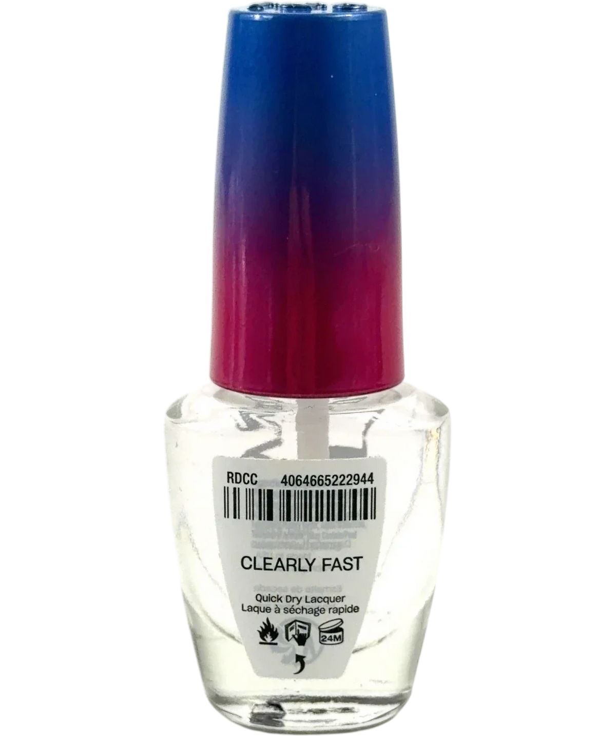 OPI Clearly Fast CLEARLY FAST, size 9ml — back