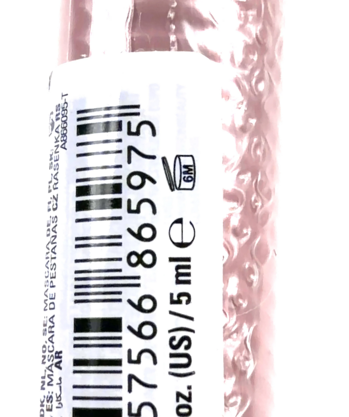 Revolution Black WRAP LASH, size 5ml — care label