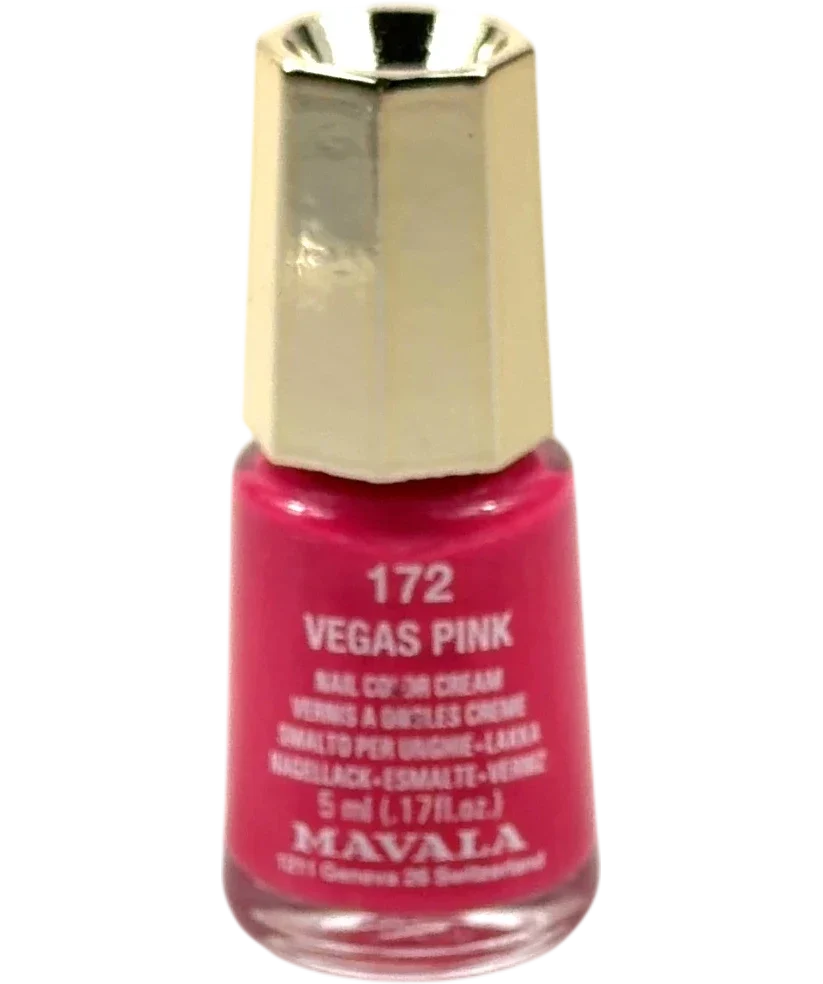 MAVALA 172 VEGAS PINK Mini Color Nail Polish, size 5ml — front