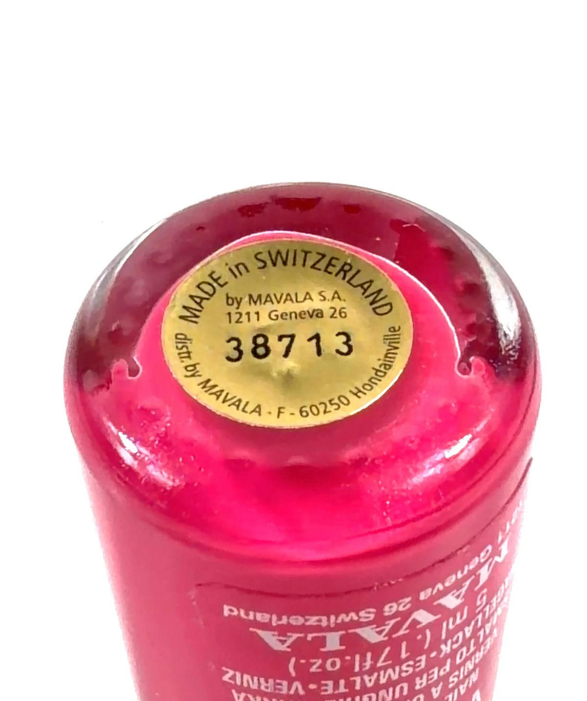 MAVALA 172 VEGAS PINK Mini Color Nail Polish, size 5ml — detail