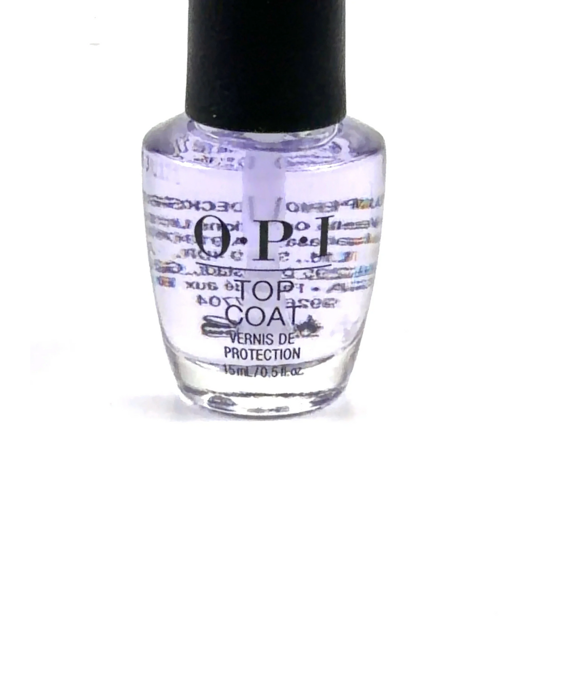 OPI Top Coat, size 15ml — label