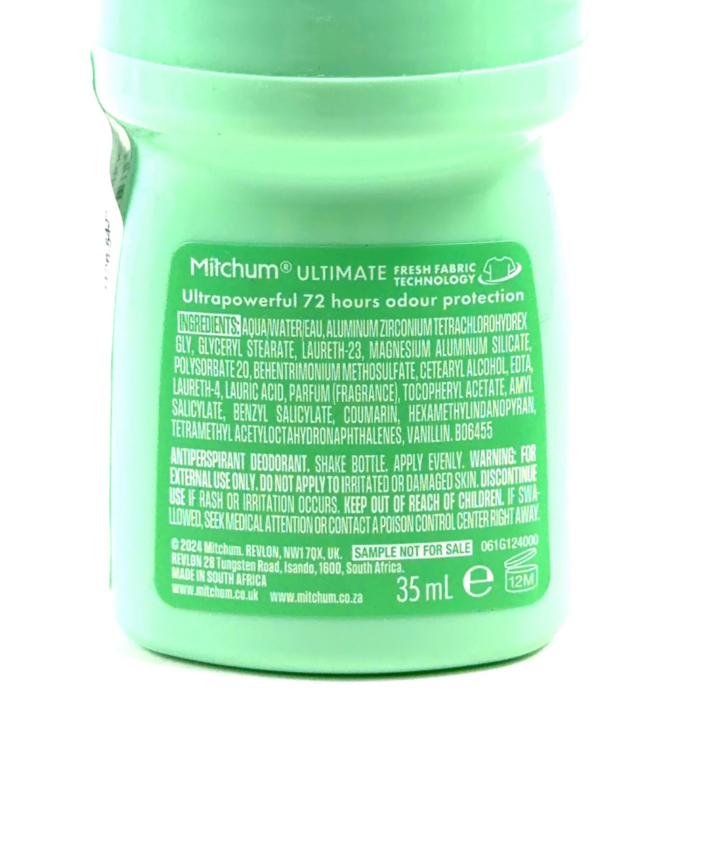 Mitchum Bright Floral Title Mitchum Ultimate 72H Bright Floral Deodorant 35ml, size 35ml — fabric detail