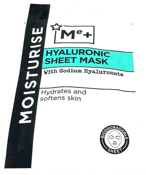 Superdrug Me+ Hyaluronic Acid Biodegradable Sheet Mask 25ml